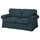 EKTORP cover for 2-seat sofa, Hillared dark blue