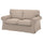 EKTORP - 2-seater sofa cover, Tallmyra beige ,
