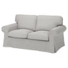 EKTORP cover for 2-seat sofa, Tallmyra white/black