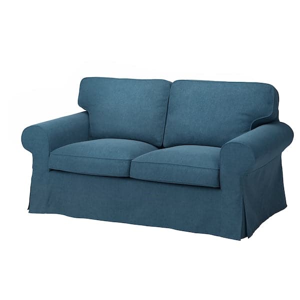 EKTORP - 2-seater sofa cover, Tallmyra blue , - best price from Maltashopper.com 80517061