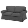 EKTORP cover for 2-seat sofa, Tallmyra medium grey