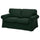 EKTORP cover for 2-seat sofa, Tallmyra dark green