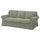 EKTORP - 3-seater sofa cover, Hakebo grey-green ,