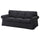 EKTORP cover for 3-seat sofa, Hillared anthracite
