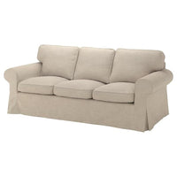 EKTORP cover for 3-seat sofa, Hillared beige
