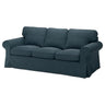 EKTORP cover for 3-seat sofa, Hillared dark blue