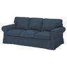 EKTORP cover for 3-seat sofa, Kilanda dark blue