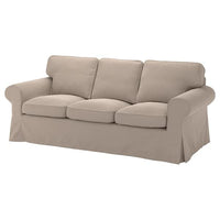 EKTORP - 3-seater sofa cover, Tallmyra beige , - best price from Maltashopper.com 20517064