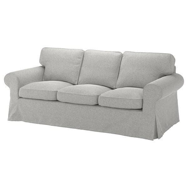 EKTORP - 3-seater sofa cover, Tallmyra white/black ,