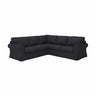 EKTORP cover for corner sofa, 4-seat, Hillared anthracite