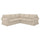 EKTORP cover for corner sofa, 4-seat, Hillared beige