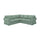 EKTORP cover for corner sofa, 4-seat, Tallmyra light green