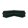 EKTORP cover for corner sofa, 4-seat, Tallmyra dark green
