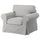 EKTORP cover for armchair, Tallmyra white/black