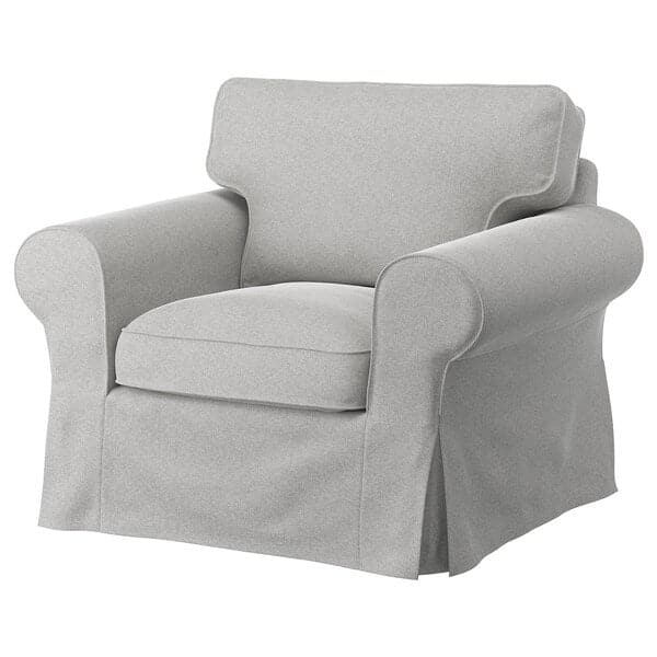 EKTORP - Armchair cover, Tallmyra white/black ,