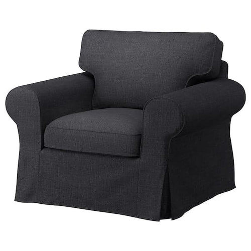 EKTORP - Armchair, Hillared anthracite ,
