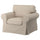 EKTORP armchair, Hillared beige, 104x88x88 cm