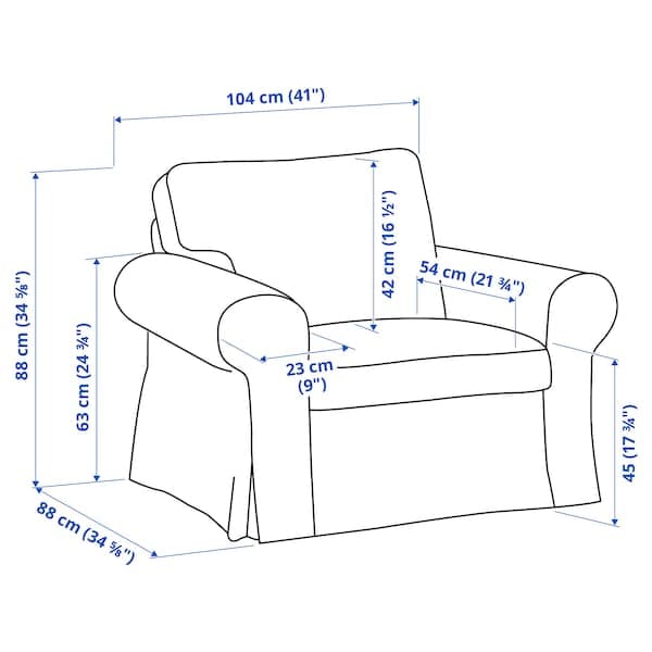 Ikea EKTORP - Armchair, Hillared beige ,