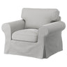 EKTORP armchair, Tallmyra white/black, 104x88x88 cm