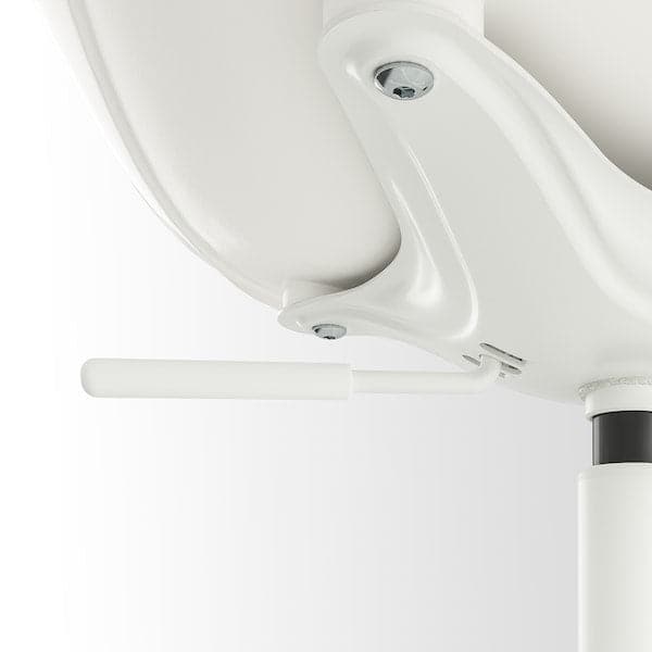 Ikea ELDBERGET / MALSKÄR - Swivel chair, beige/white