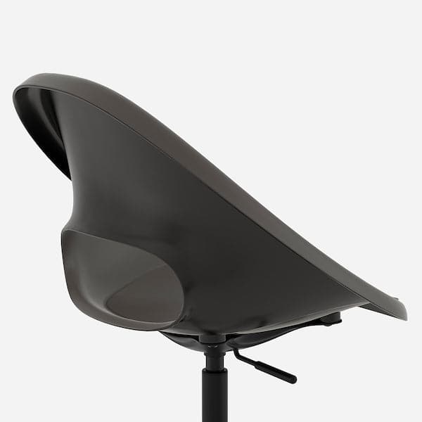 Ikea ELDBERGET / MALSKÄR - Swivel chair, dark grey/black