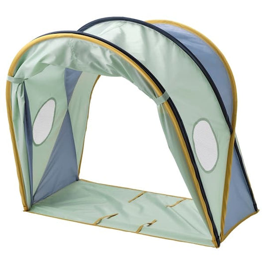 Ikea ELDFLUGA - Bed tent, blue/green, 70/80/90