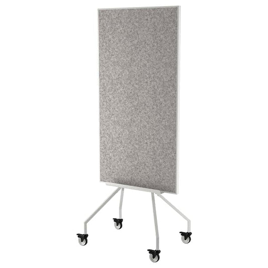 ELLOVEN - Whiteboard/noticeboard with castors, white, 70x180 cm - best price from Maltashopper.com 70474769