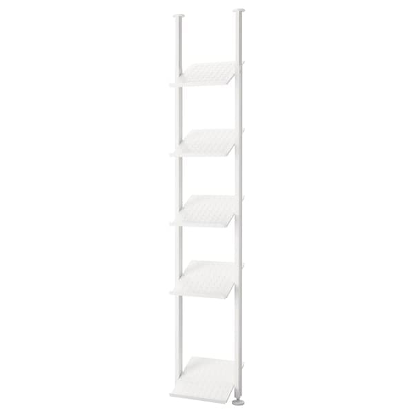 ELVARLI - Open storage combination, white, 52x36x222-350 cm - best price from Maltashopper.com 09157261