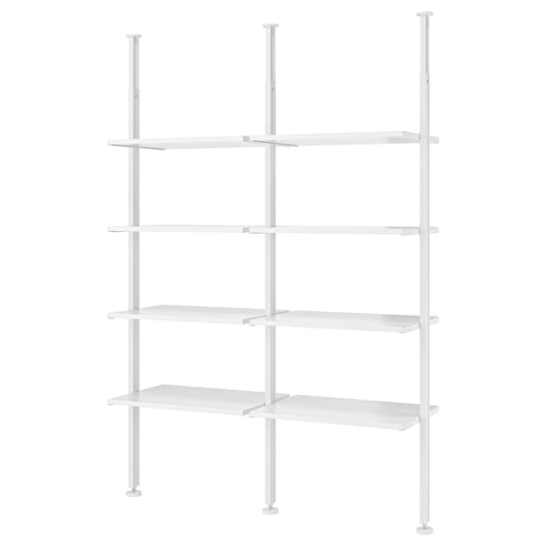Ikea ELVARLI - Open storage combination, white, 175x51x222-350 cm