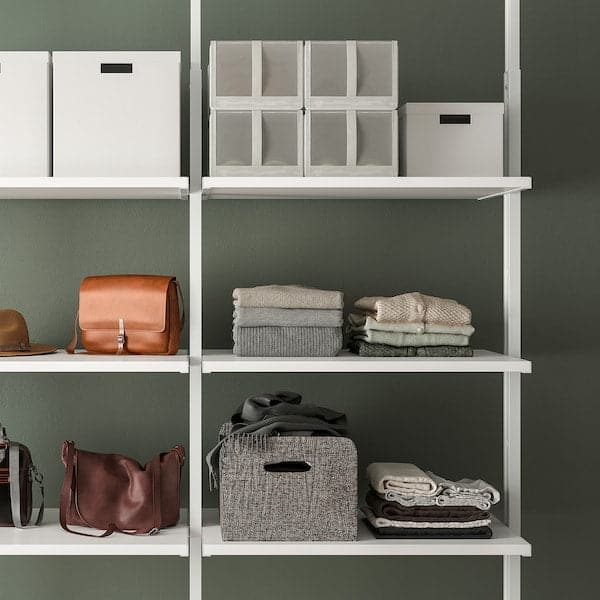 Ikea ELVARLI - Open storage combination, white, 175x51x222-350 cm