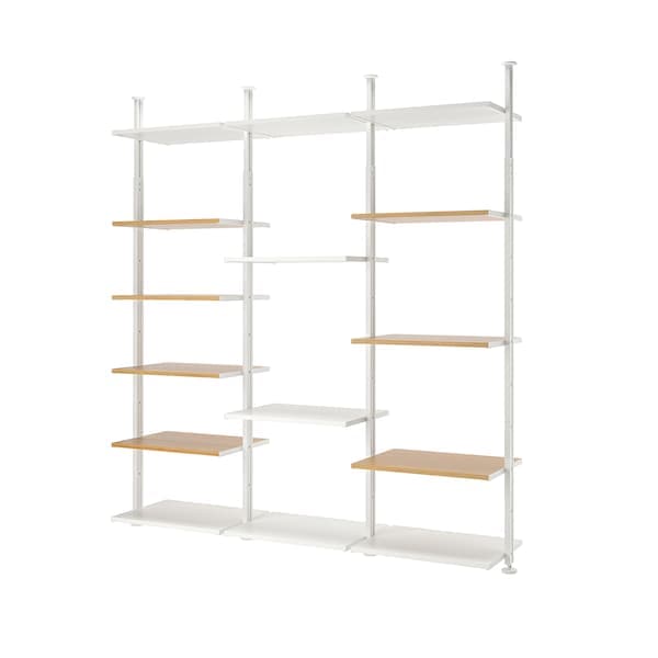 ELVARLI - Open storage combination , 258x51x222-350 cm