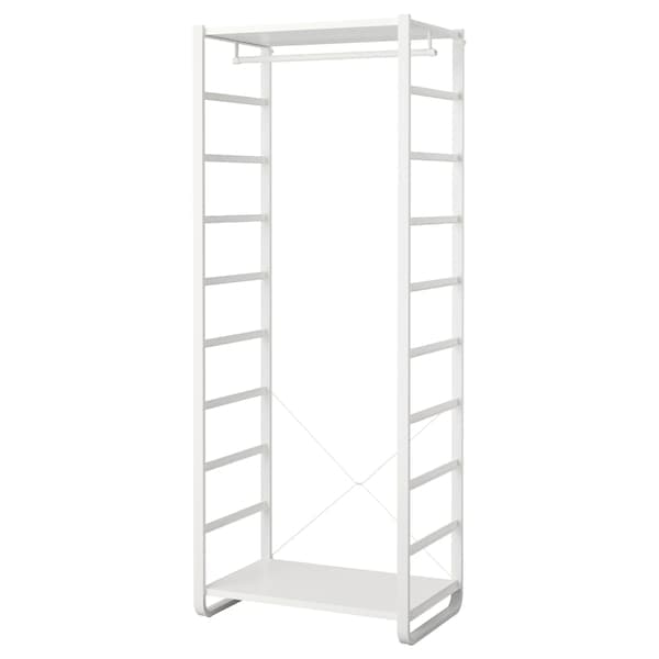 ELVARLI - Wardrobe combination, white, 84x55x216 cm