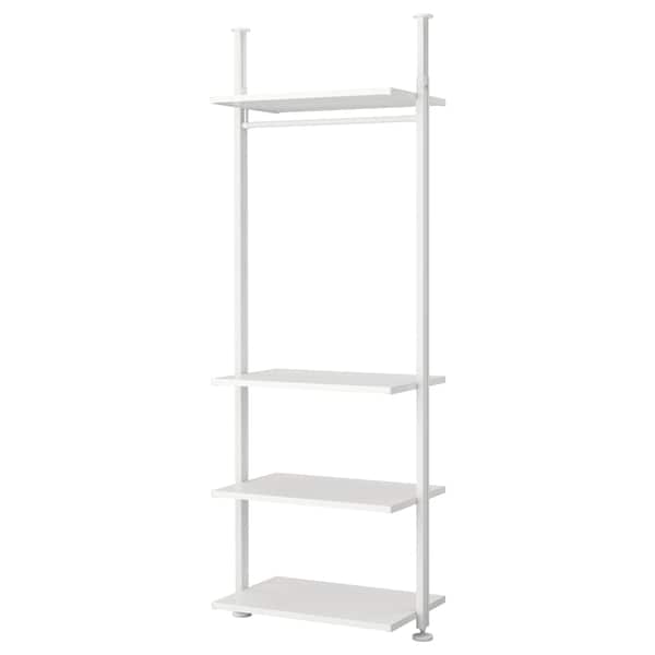 Ikea ELVARLI - Wardrobe combination, white, 92x51x222-350 cm