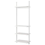 ELVARLI wardrobe combination, white, 92x51x222-350 cm