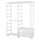 ELVARLI wardrobe combination, white, 165x55x216 cm