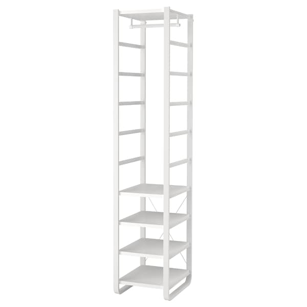 ELVARLI - Wardrobe combination, white, 44x55x216 cm