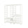 ELVARLI wardrobe combination, white, 205x55x216 cm