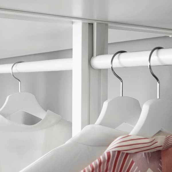ELVARLI - Wardrobe combination, white, 303x51x222-350 cm - best price from Maltashopper.com 79393071