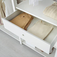 ELVARLI - Wardrobe combination, white, 84x55x216 cm - best price from Maltashopper.com 59157353