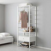 ELVARLI - Wardrobe combination, white, 84x55x216 cm - best price from Maltashopper.com 59157353