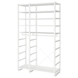 ELVARLI wardrobe combination, white, 125x55x216 cm