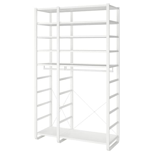 Ikea ELVARLI - Wardrobe combination, white, 125x55x216 cm