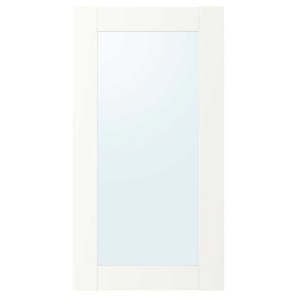 ENHET - Mirror door, white frame, 40x75 cm - best price from Maltashopper.com 10457739