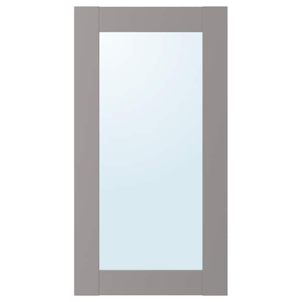 ENHET - Mirror door, grey frame, 40x75 cm - best price from Maltashopper.com 30457738