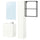 ENHET - Bathroom, anthracite/white frame,64x33x65 cm