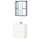 ENHET - Bathroom, anthracite/white frame,64x43x65 cm
