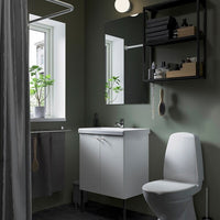 ENHET - Bathroom, anthracite/white,64x43x87 cm - best price from Maltashopper.com 79547771