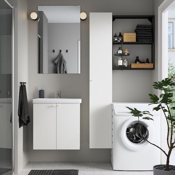 Ikea ENHET - Bathroom, anthracite/white,64x43x65 cm