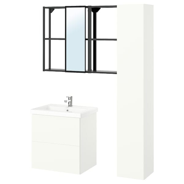 Ikea ENHET - Bathroom, anthracite/white,64x43x65 cm
