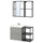 ENHET - Bathroom, anthracite/grey frame,102x43x65 cm